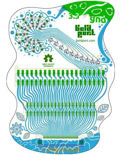 以軟件工具畫出的音頻插頭轉接器電路板